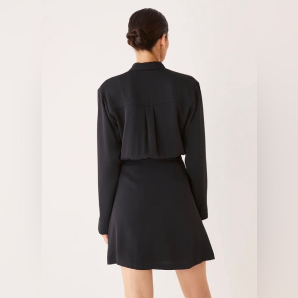 Frank & Oak black wrap dress - Picture 2 of 4